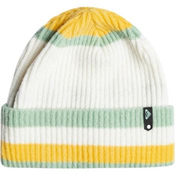 Gorro de mujer Roxy Gold Hope Beanie Egret One Size blanco amarillo verde