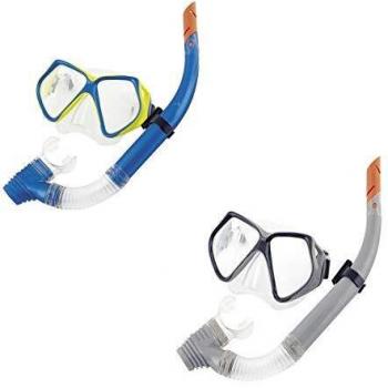 Bestway 8321175 Juego Snorkel Gafas, Tubo y Válvula Mayores 14 Años, Baby-Boys, Multicolor, Extra Large