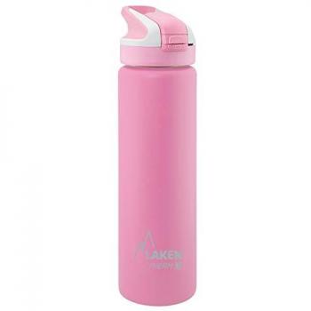 Laken Summit Cantimplora Botella Térmica Acero Inoxidable 750 Ml Rosa - Termo de acero inoxidable, capacidad de 750 ml, diseño rosa, tecnología de vacío de doble pared que mantiene las bebidas frías por