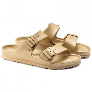 BIRKENSTOCK Arizona EVA Glamour Gold Two Bar Mules