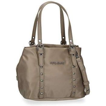 Pepe Jeans Roxanne Bolso Beige 22,5x16,5x,19 cms Nailon y Piel Sintética