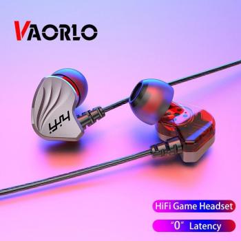 Auriculares VAORLO 3.5mm HiFi para juegos con micrófono HD y baja latencia para teléfonos Android