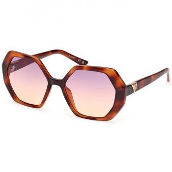 Guess Hexagonal Brown Sunglasses for Women - ONE SIZE
