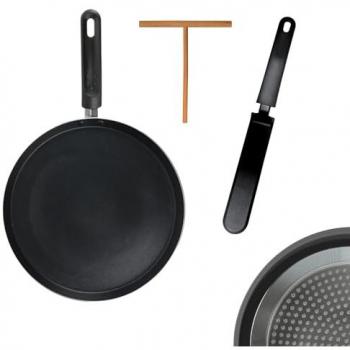 Cofre Crêpière Inducción 28 cm con Accesorios