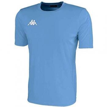 Kappa Camiseta Rovigo Manga Corta, Unisex niños, Azul Claro, 8 años