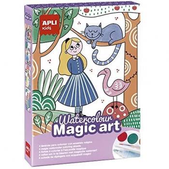 APLI Kids 18823-Watercolour Art-Colorea con Acuarelas y Decora con el rotulador mágico