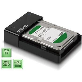 Plugable USB 3.0 SATA III Base de carga de disco duro plano y unidad de estado sólido