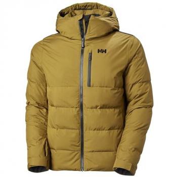 Helly Hansen Men's Kvitfjell Race Puffy Ski Jacket Brown/Yellow L