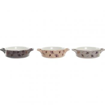 Bol Pack 4 new bone metal color gris rosa beige blanco