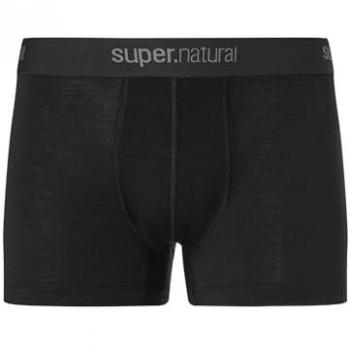 Super.Natural Tundra 175 Merino Wool Boxers for Men - Black, 3XL