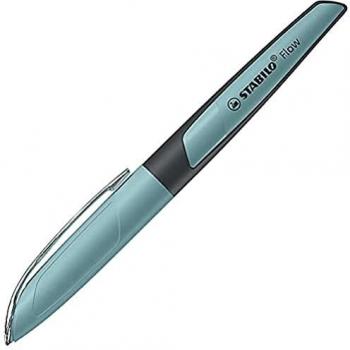 Pluma Estilográfica STABILO Flow Oficina Moderna Turquesa Pastel con Punta Media
