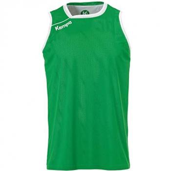 Camiseta Sin Mangas Reversible Kempa para Niños Verde y Blanco F07 164 (S)