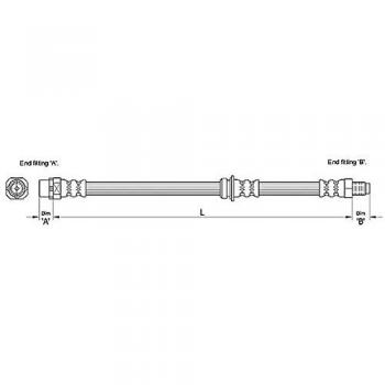 Tubo Flexible de Freno Metzger 4110269 para BMW X3 E83