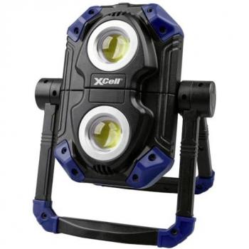 Luz de Trabajo Twin LED Recargable 1100 lm, 360°, con Magneto y Salida USB