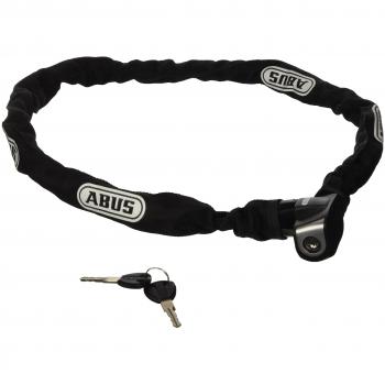 Abus 095344 - 6800/110_BLACK Cadena de llave recubireta de tela Ionus negra