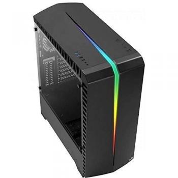 Aerocool SCAR, Caja de PC, ATX, Cristal Templado, RGB 15 Modos, Ventilador 12cm, Negro