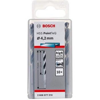Broca Helicoidal Bosch HSS Pointteq 4,2 Mm para Metal