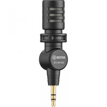 Micrófono de condensador Boya BY-M100 con conexión Plug Play, compatible con PC, iPhone, smartphones y cámaras DSLR