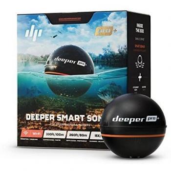 Deeper Pro+ Smart Sonar Castable and Portable WiFi Fish Finder with Gps for Kayaks and Boats on Shore Carp Fishing Fish Finder