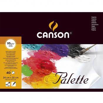 Bloc Paleta Canson, 240 x 320 mm, 40 Hojas, Papel Liso de 95g