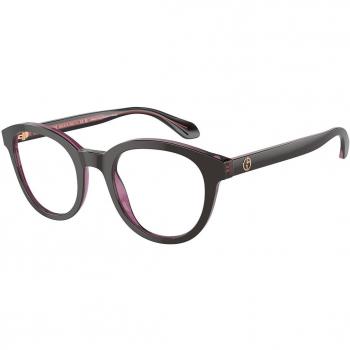 Giorgio Armani AR7256F Asian Fit 6088 Men's Eyeglasses Brown Size 50 - Frame Only - Blue Light Block Available