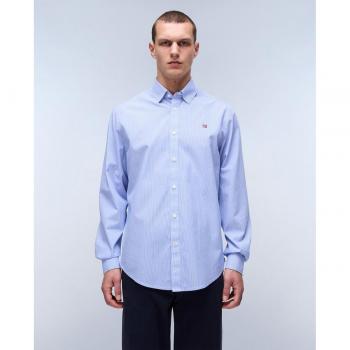 Camisa de rayas de hombre Napapijri G-Graie regular en color azul