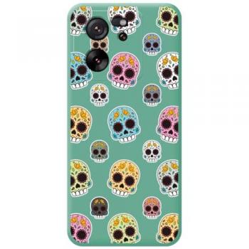 Funda Silicona Líquida Verde Catrina para Xiaomi 13T / 13T Pro 5G con Dibujos