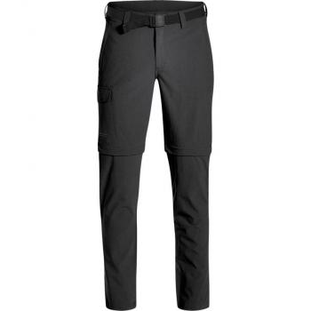Maier Sports Torid Slim Zip Off Pants - Men's Outdoor Hiking Trousers with 4 Pockets, Black, Size 46