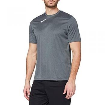 Joma Combi Children's Short Sleeve Jersey - Breathable Dark Grey Melange