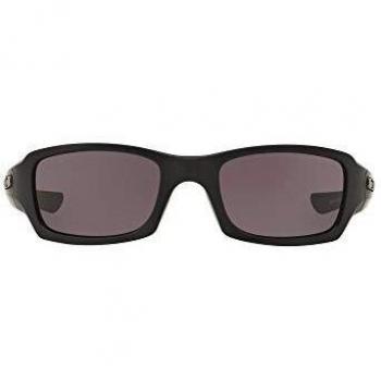 Oakley SI Fives Squared Sunglasses, Matte Black Frame, Grey Lens, OO9238-10