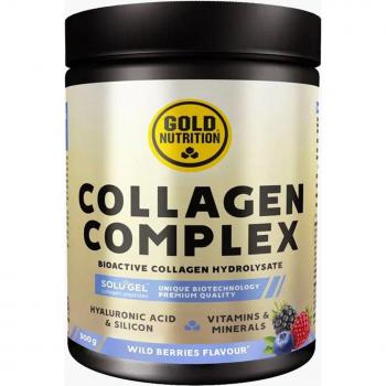 Gold Nutrition Collagen Complex Wild Berries 300gr - Complejo de colágeno en polvo con sabor a frutas del bosque, 300 g