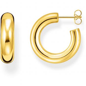 Thomas Sabo Small Gold-Plated Chunky Hoop Earrings - CR635-413-39