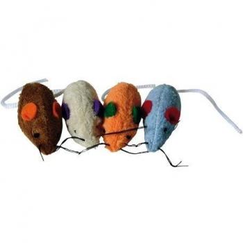 Ratón Polar de Peluche para Gato con Hierba Gatera Martin Sellier (x4)
