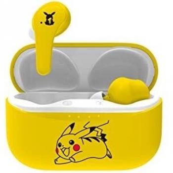 OTL Technologies - Auriculares inalámbricos Bluetooth V5.0 para niños Pokemon Pikachu con Caja de Carga