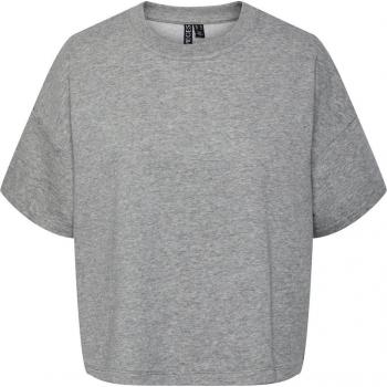 Sudadera de mujer Pieces Chilli gris, manga 2/4, estilo holgado
