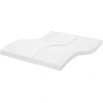 Colchón de espuma blanca 160x210 cm Dureza 7 zonas 20 ILD