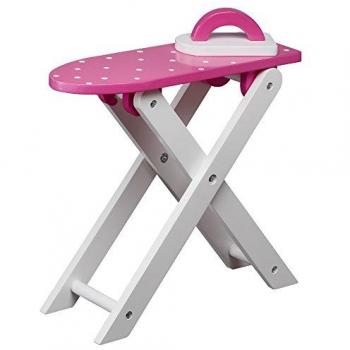 Tabla de Planchar y Plancha Juguete para Muñecas Olivia's Little World Rosa TD-12684A