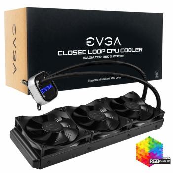 EVGA - 360MM CPU CLC COOLER Placa base Sistema de refrigeración líquida todo en uno 12 cm Negro