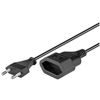 Cable de extensión de alimentación CEE 7/16 3m Negro
