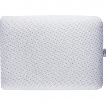 Almohada Ortopédica de Espuma Viscoelástica Azul y Blanca con Tela de Aloe Vera, Soporte para Cuello, Firmeza Media 60 x 40 cm