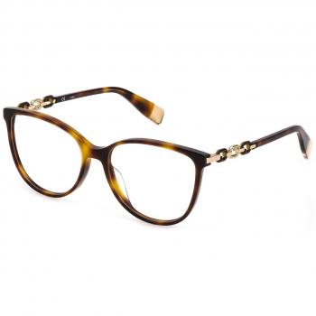 Police VPLF75 Men's Eyeglasses Frame, Matte Striped Blue, 52mm
