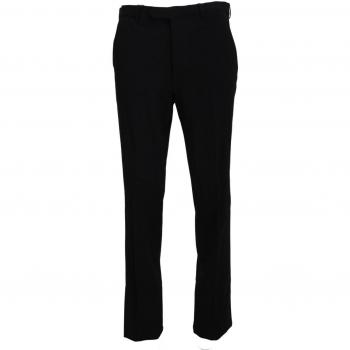 BENCIVENGA Black Straight Fit Formal Trousers Pants - IT44 | XS