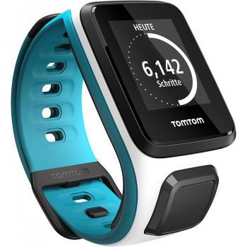 TomTom Runner2 - Reloj deportivo, color blanco / turquesa, talla S