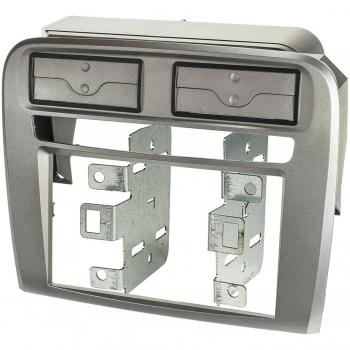 tomzz Audio Marco de radio doble DIN 2414-047 compatible con FIAT Grande Punto 199 2005-2009, gris