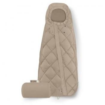 Saco de Invierno Cybex Snogga Mini 2 Almendra Beige con Carrito de Equipaje