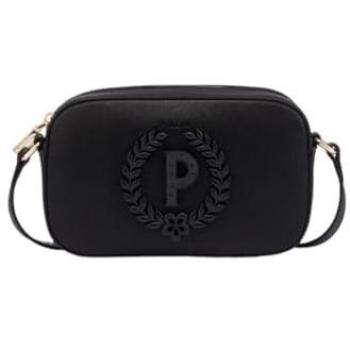 Saffiano Enamel Allure Black Crossbody Bag for Women