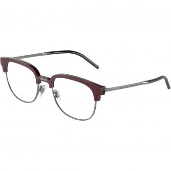 Dolce & Gabbana DG5108 3424 Armazones para Hombre Borgoña, Lentes Recetadas Para Hombre Borgoña, Gafas Recetadas para Hombre Borgoña
