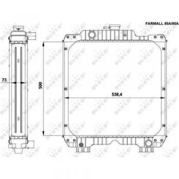 Radiador de motor NRF 54092, refrigeración eficiente y alta calidad