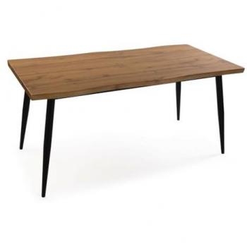 Mesa de Centro Versa Malika 160x80 cm PVC Metal Madera MDF