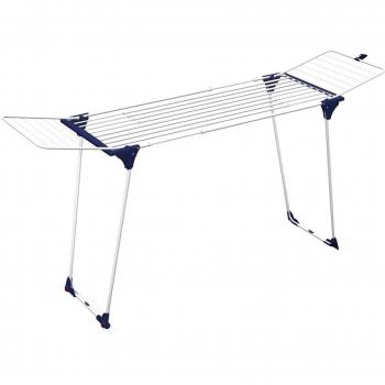 Gimi Dinamik 30 Tendedero de Mesa Extensible, Metal, Blanco, 57x12x117.5 cm